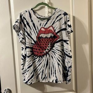 Rolling Stones! Torrid size 3 tie dye.. spiked tongue.. so cute!!
